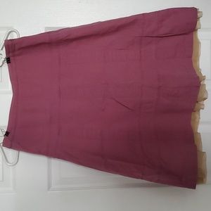 Anthropologie Elevenses Dusty Rose Skirt